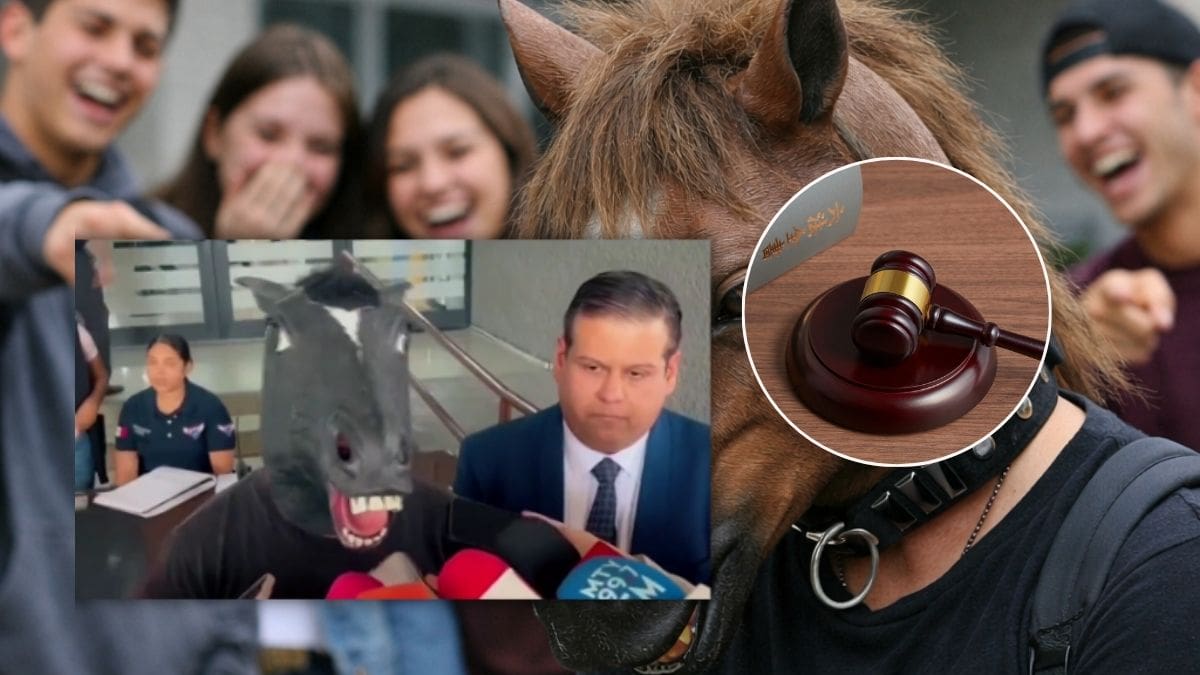 Therian de 28 años que se identifica como caballo se presentó junto a su abogado en el Congreso de Nuevo León para impulsar la “Ley Therian”