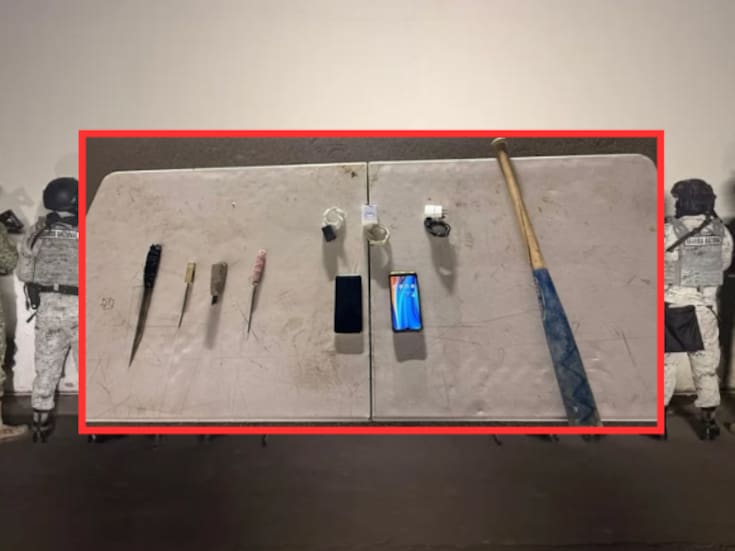 Teléfonos ocultos, puntas y hasta un bate: hallazgo inquietante en revisión del penal de Aguaruto en Culiacán