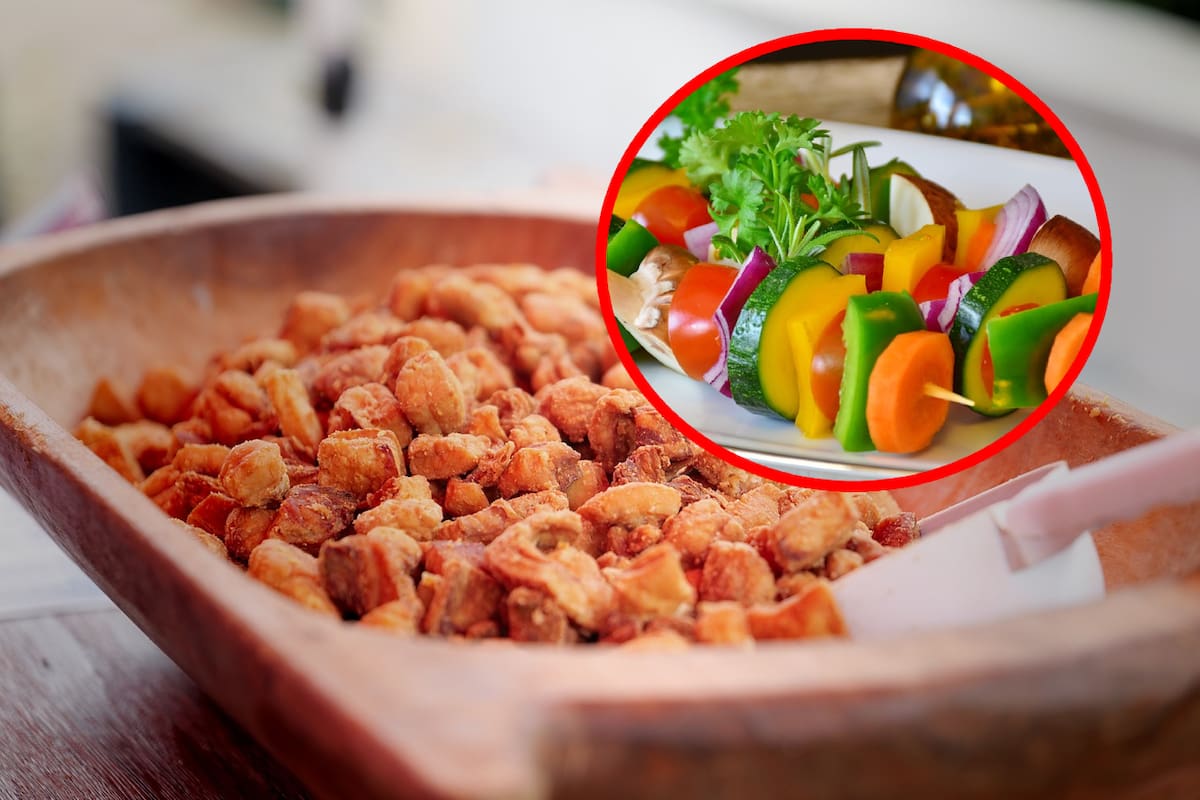 ¿Comer chicharrón es más sano que comer verduras?