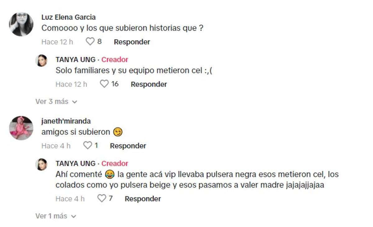 Tanya Ung reveló que guardaron los celulares de los invitados / Cuenta de TikTok: @ tanyaung92