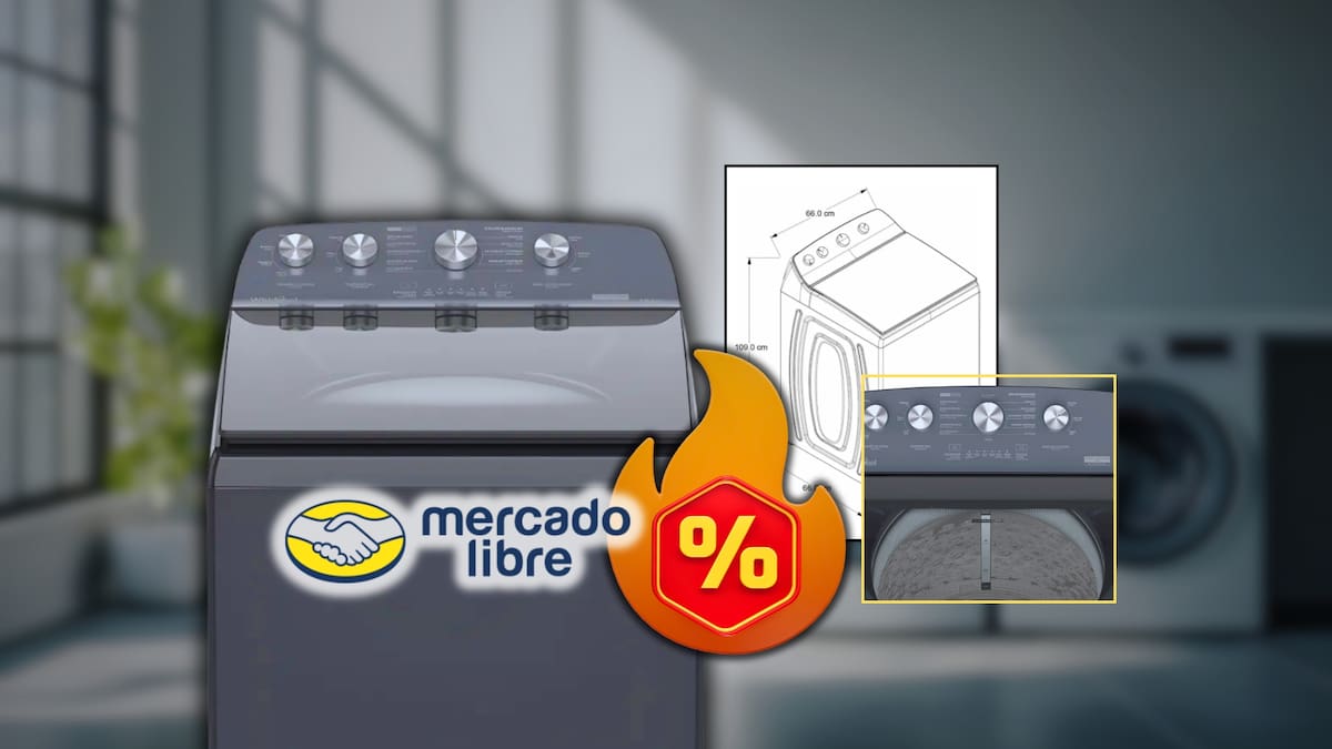 Mercado Libre remata Lavadora automática Whirlpool Xpert System de 18 kg, con eficiencia, capacidad y ahorro en un solo equipo | Cuenta con MSI