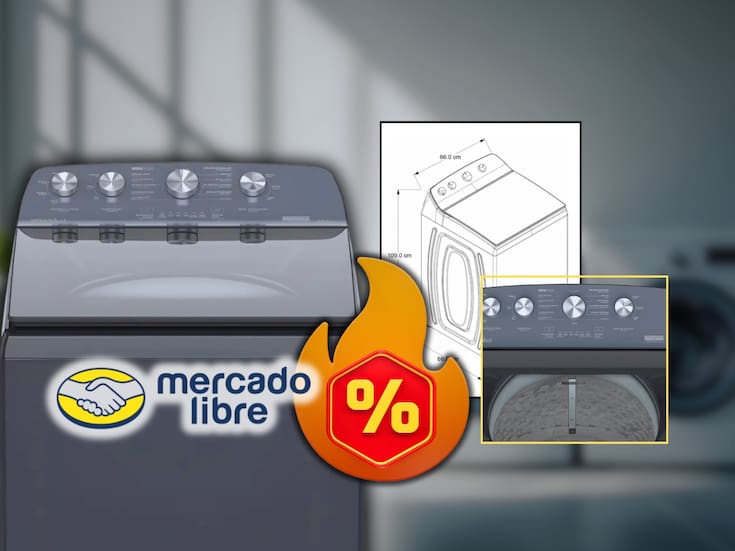 Mercado Libre remata Lavadora automática Whirlpool Xpert System de 18 kg, con eficiencia, capacidad y ahorro en un solo equipo | Cuenta con MSI