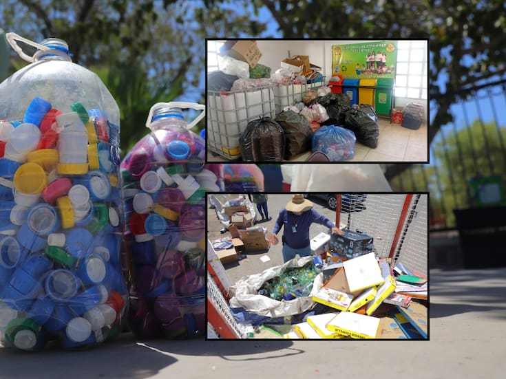 Llevan 15 toneladas de residuos reciclables a los reciclacentros