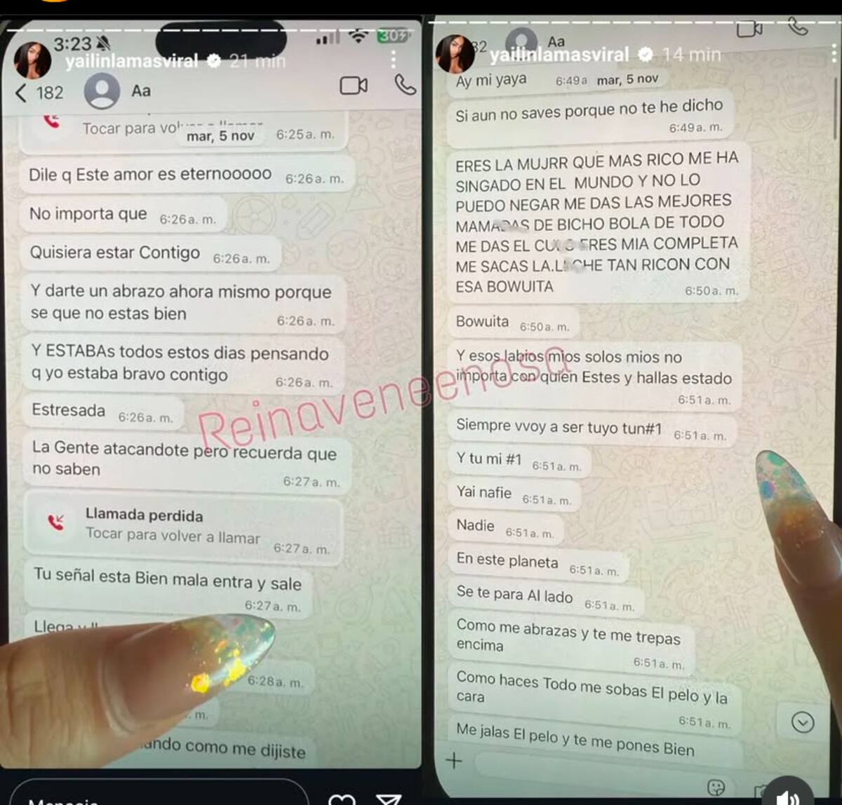 Exhibe fuertes mensajes de Anuel.