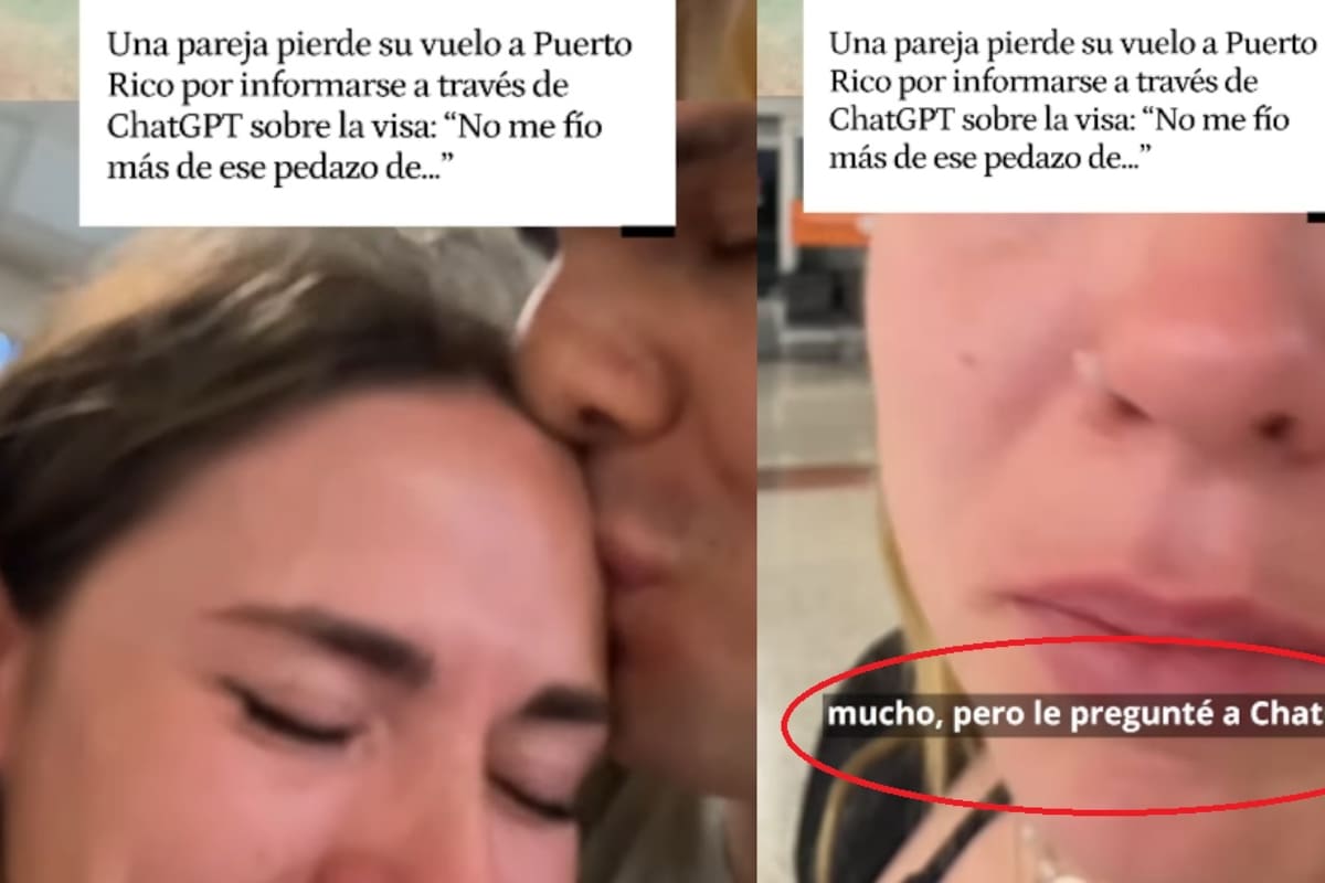 Pareja pierde su vuelo a Puerto Rico por consultar a ChatGPT antes de abordar