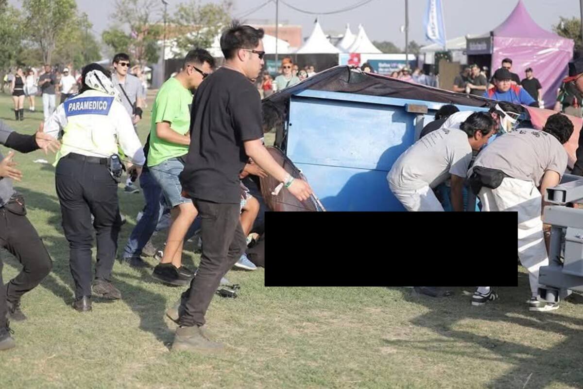 Esto es lo que se sabe al momento del colapso de la grúa en el festival AXE