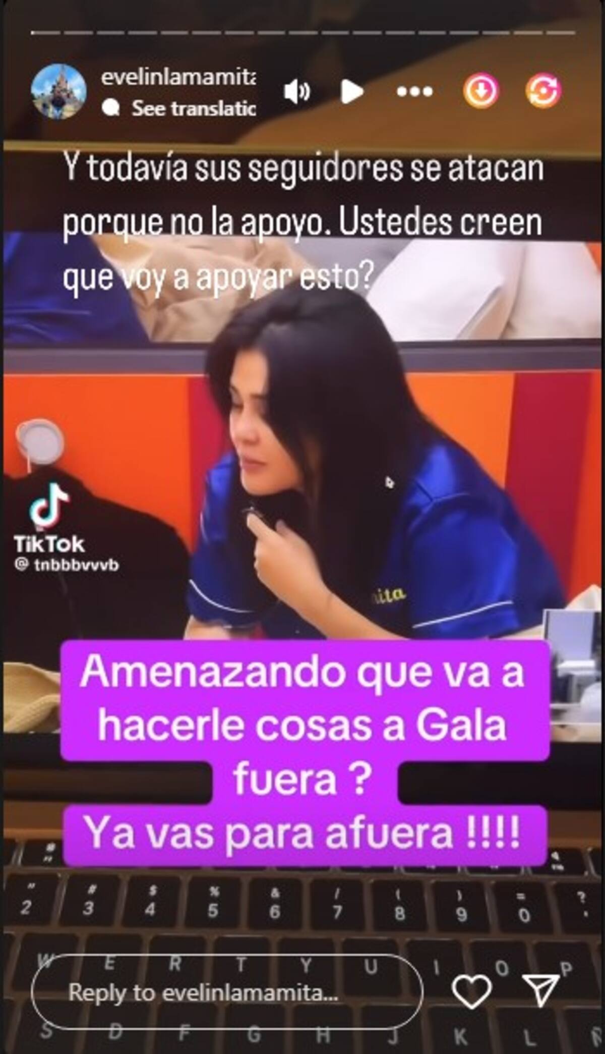 Evelyn ya no apoyo a Gomita por su forma de jugar