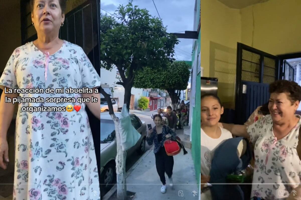 Abuela es sorprendida por TODOS sus nietos: ¡preparan una pijamada sorpresa en su casa!
