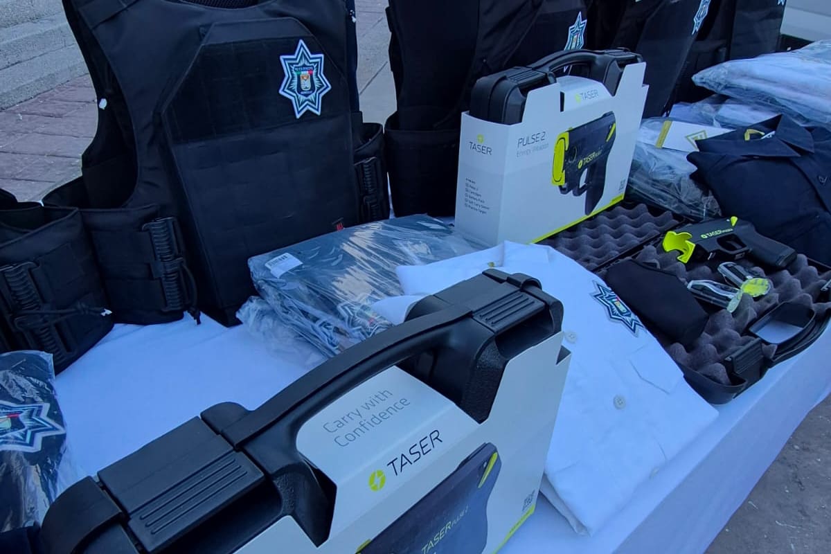 Policía Municipal de Hermosillo incorpora armas no letales Taser a su equipamiento
