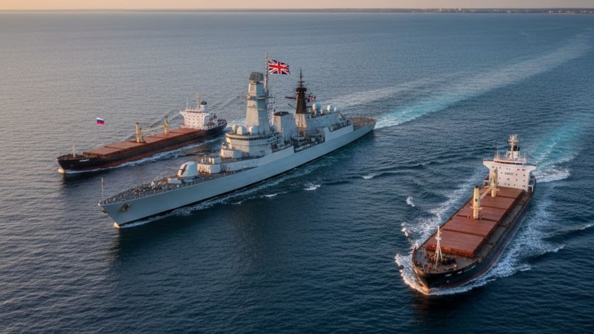 Reino Unido intercepta dos buques rusos en el canal de la Mancha en una operación de la OTAN contra la “flota fantasma”, barcos usados para transportar crudo sin control y evadir sanciones
