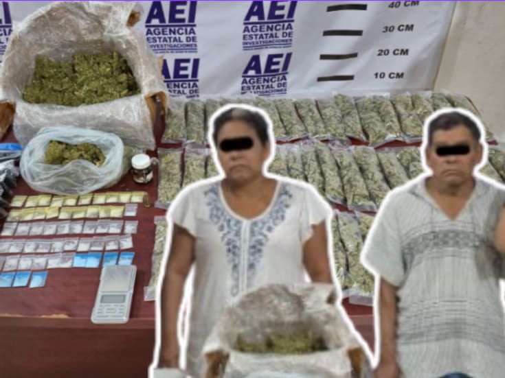 Cateos en Pinotepa Nacional aseguran drogas, motocicleta alterada y detienen a dos personas por narcomenudeo