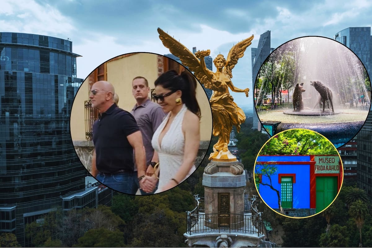 Jeff Bezos, fundador de Amazon, y su esposa Lauren Sánchez visitaron la Ciudad de México y fueron captados paseando por Coyoacán
