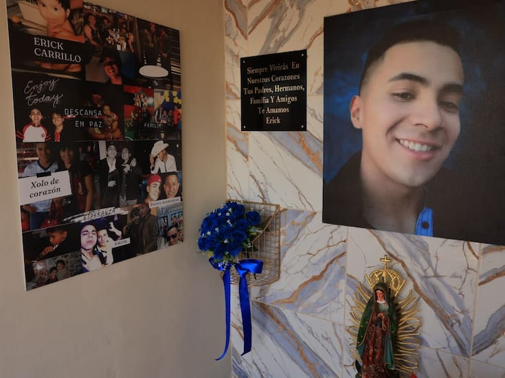 Montan una capilla para Erick