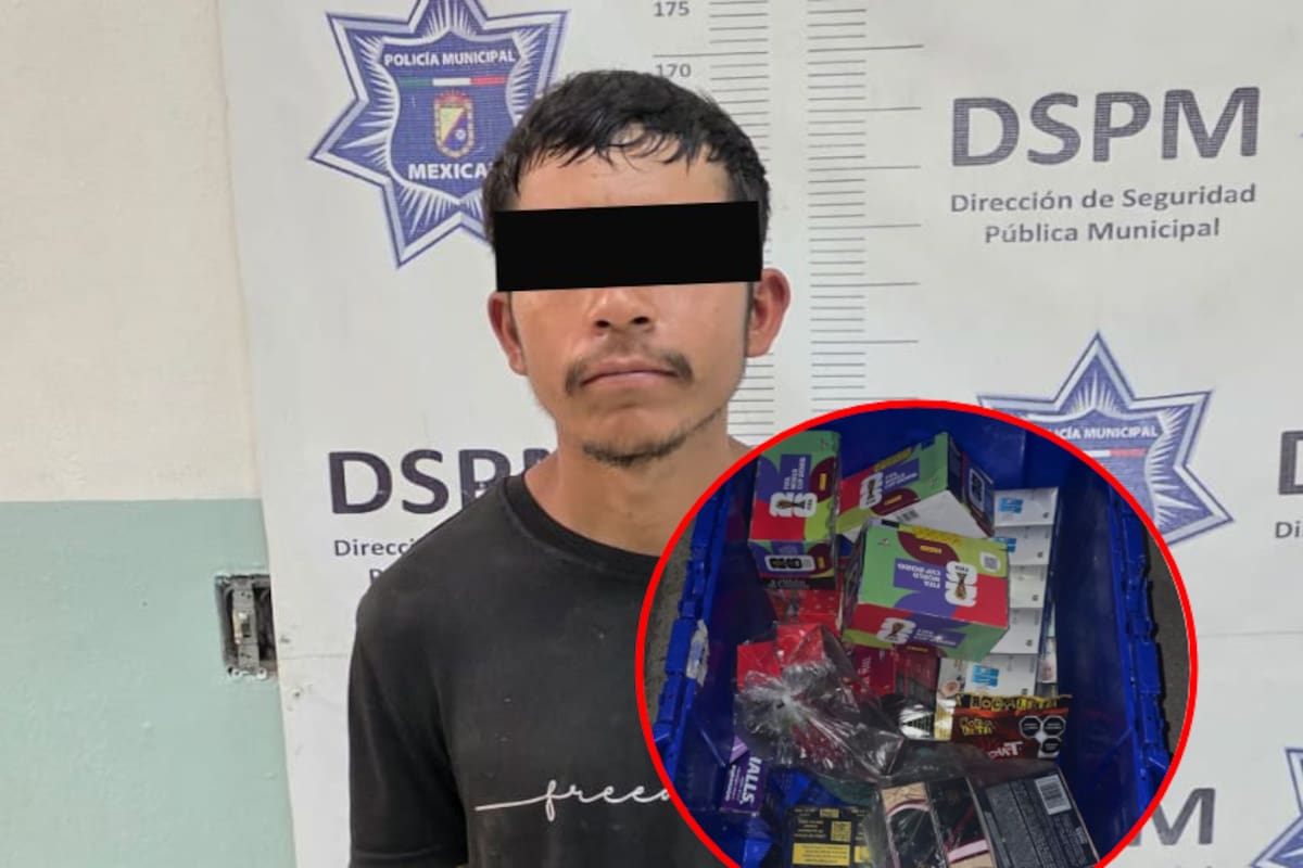Lo atraparon bajando por un árbol del techo de una tienda de conveniencia con una caja llena de cigarros y licor