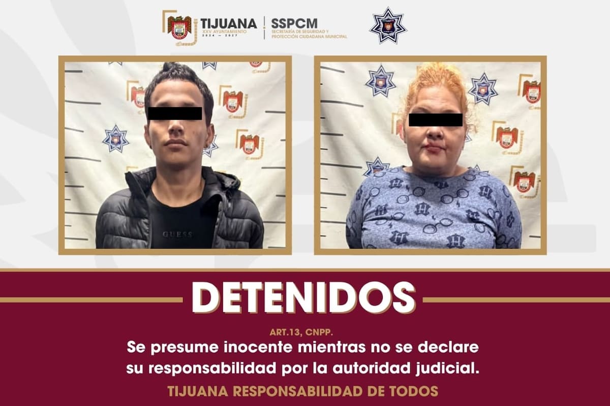 Detienen a dos personas armadas con droga en Sánchez Taboada; uno era buscado por homicidio