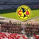 Las Águilas del América se toman la foto oficial en el Estadio Azteca en plena remodelación