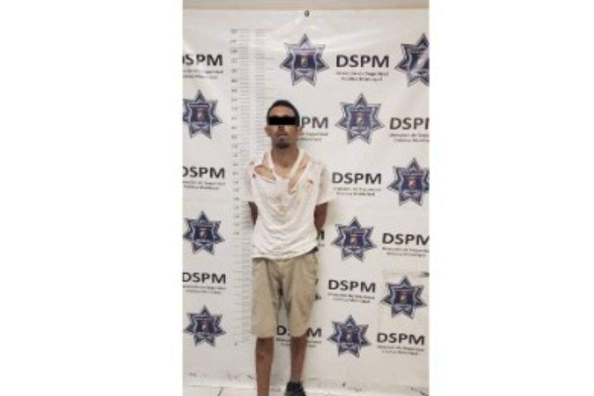 Sujeto es detenido por intento de homicidio tras acuchillar a una persona