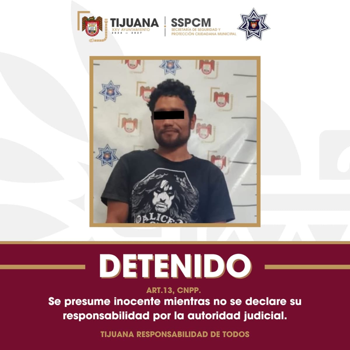 La víctima presentaba lesiones en el rostro y los brazos; el presunto agresor intentó huir al ver a los policías, pero fue detenido.
Fotos: Cortesía.