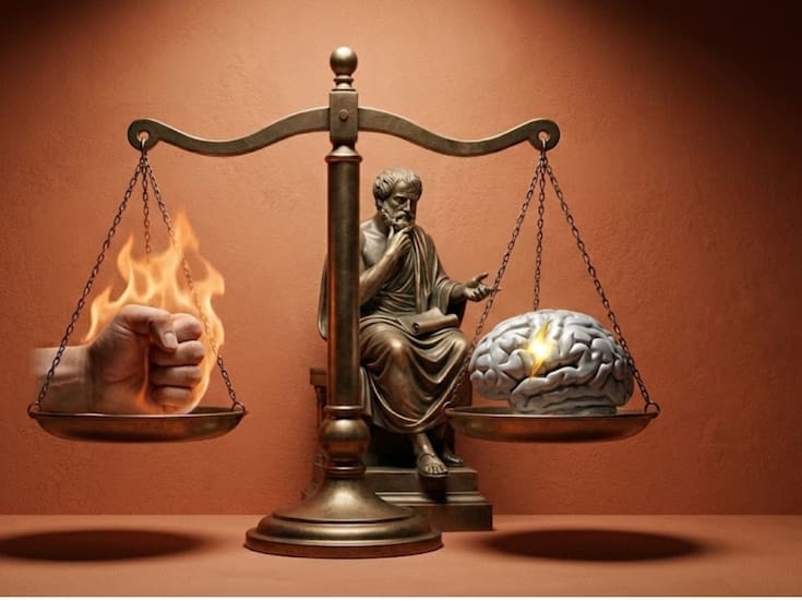 Aristóteles tenía la fórmula para la ira ‘virtuosa’: por qué su regla de 2,300 años (‘persona correcta, momento justo, motivo adecuado’) es la guía de inteligencia emocional que necesitas hoy