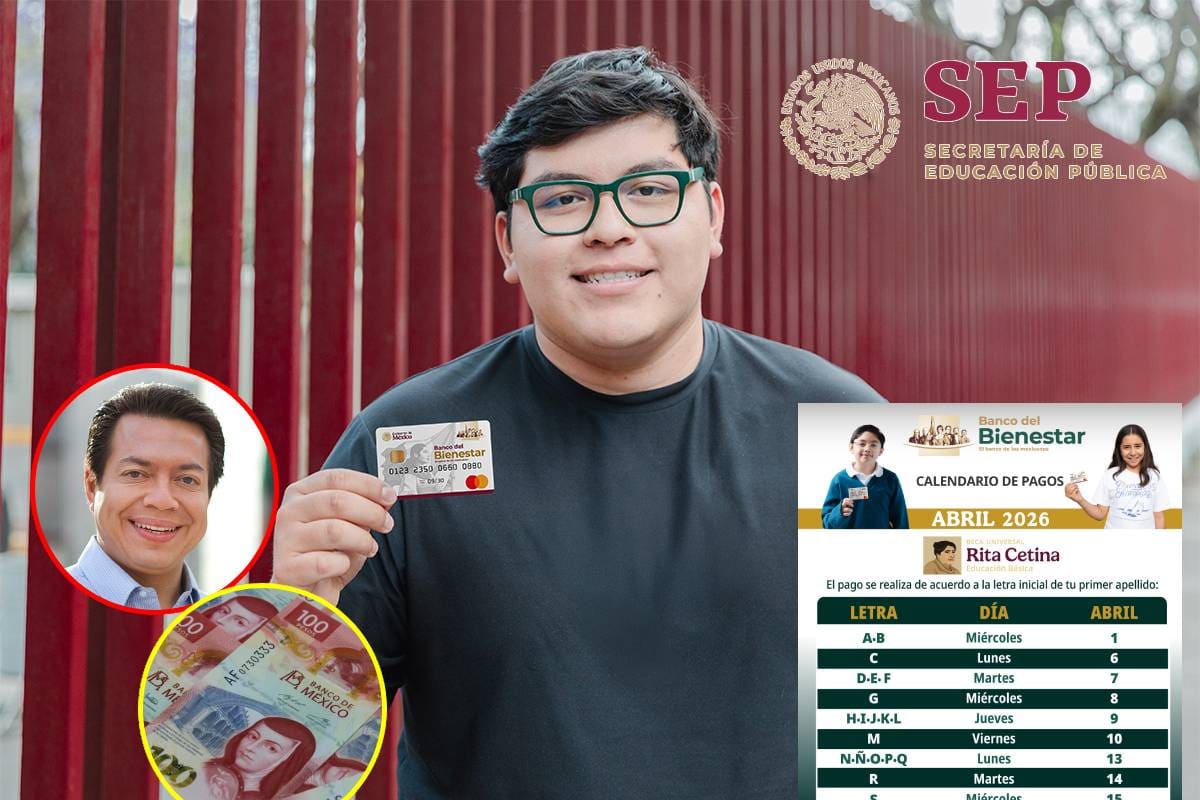 SEP confirma quiénes recibirán el pago de 1,900 pesos de la Beca Rita Cetina en abril, después de la suspensión por Semana Santa