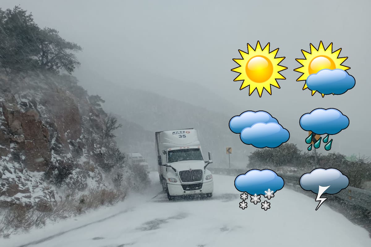 SMN alerta por caída de nieve o aguanieve en estos estados del viernes 7 al domingo 9 de marzo por nuevo frente frío