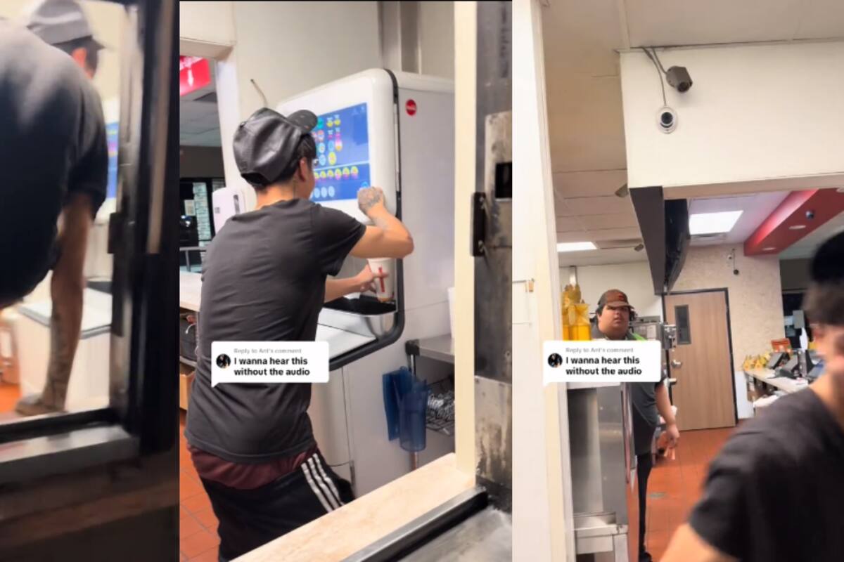 VIRAL: joven IRRUMPE en un Burger King porque no lo atendían en el autoservicio