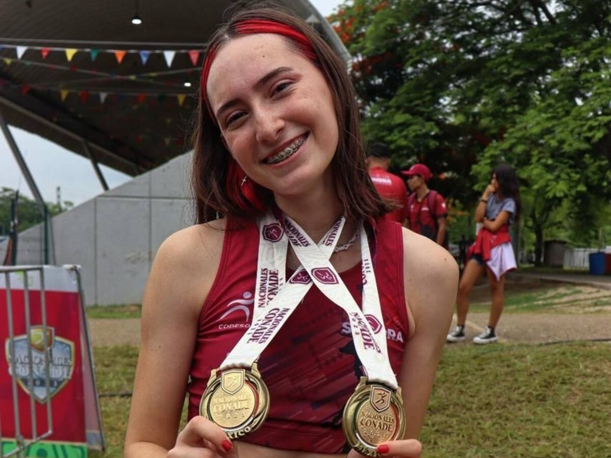 La sonorense obtuvo dos medallas de oro en los pasados Nacionales Conade.