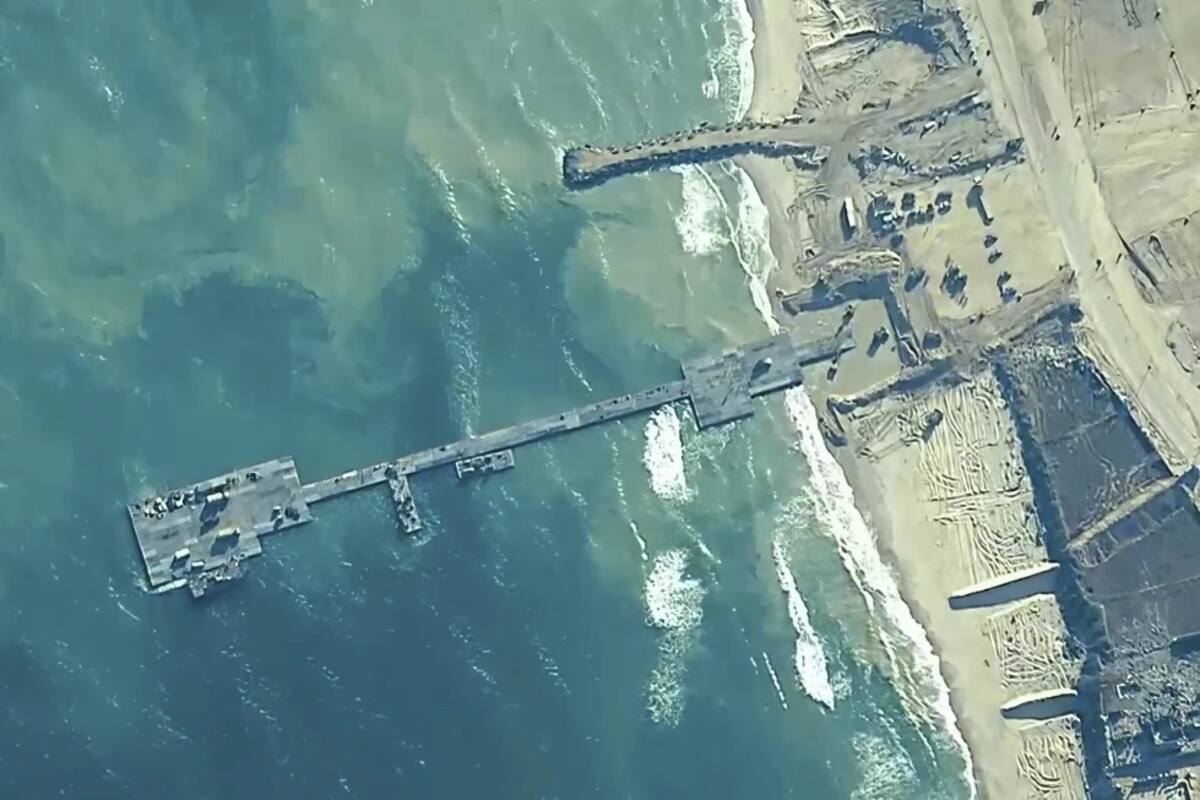 Gaza recibe el primer cargamento de ayuda humanitaria a través de su nuevo muelle flotante
