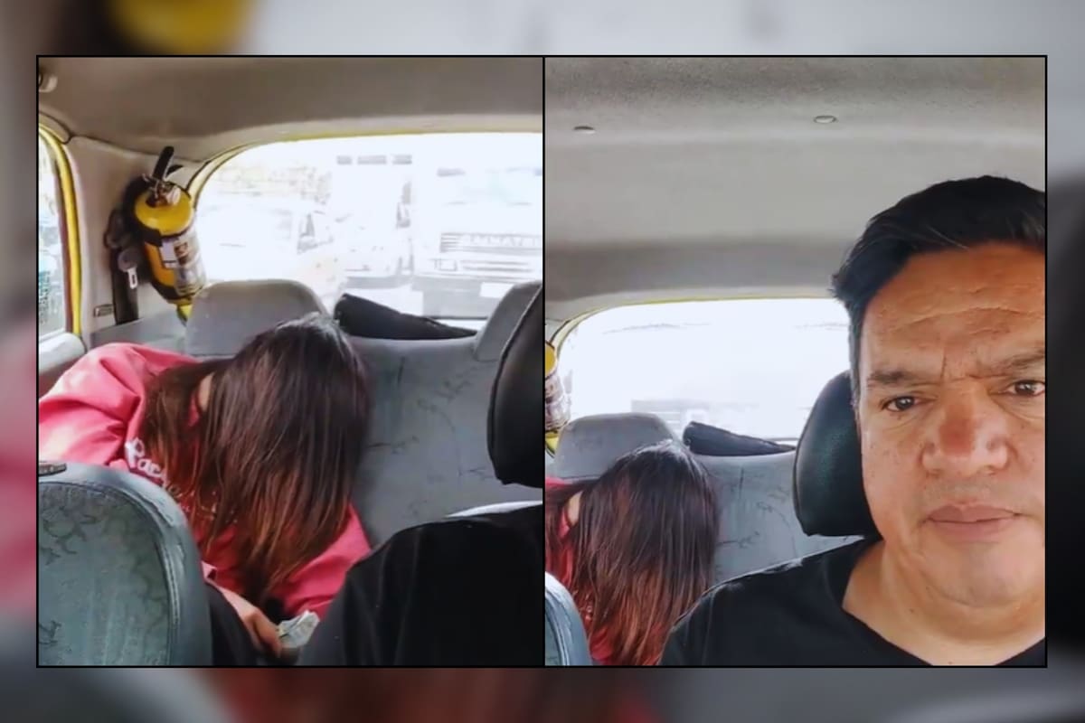 “Tengo hijas”: Taxista se encuentra a una joven inconsciente tirada en el suelo y la lleva a casa; VIDEO se viraliza