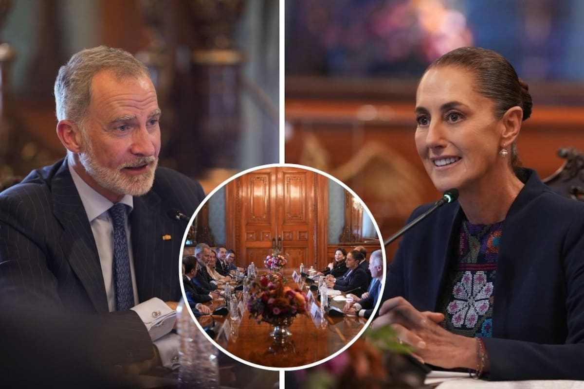 Plantea Sheinbaum al rey de España importancia del perdón por la Conquista
