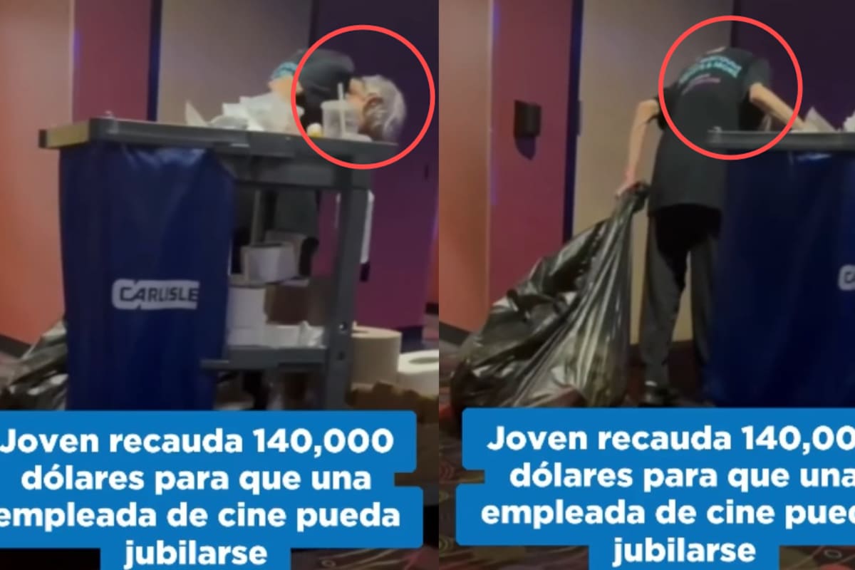 “Fueron cerca de 2 millones y medio de pesos.”: Joven recauda dinero para que una empleada mayor del cine pueda jubilarse