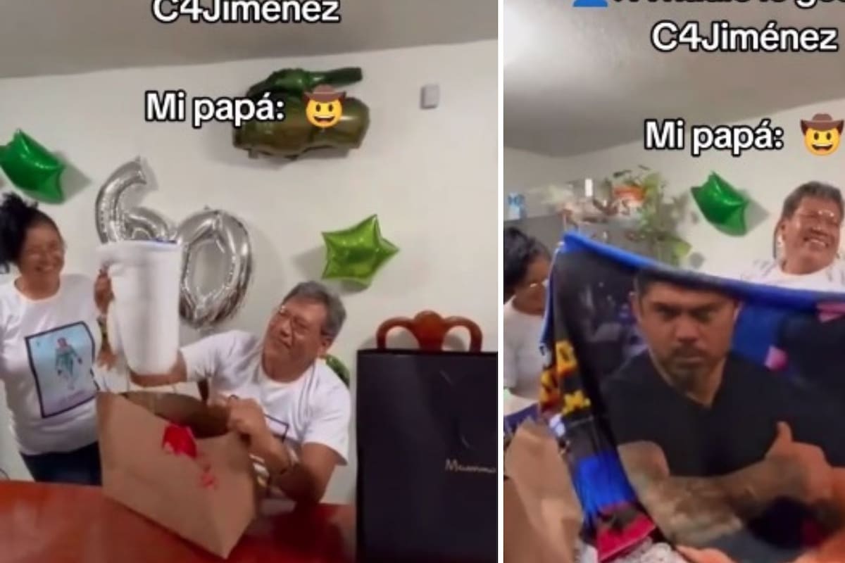 Hombre recibe cobija de C4 Jiménez de regalo y su reacción se volvió viral