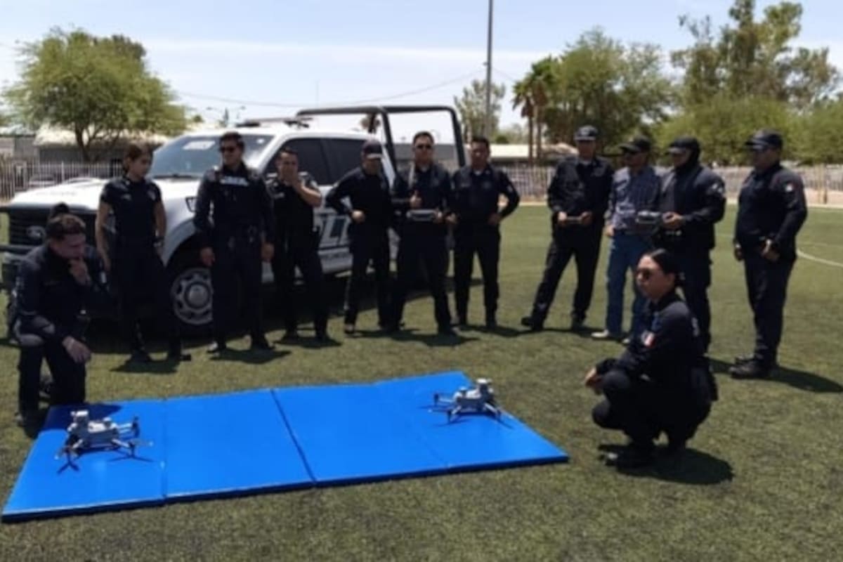 Capacitan a policías de Mexicali para vigilar desde el aire con drones