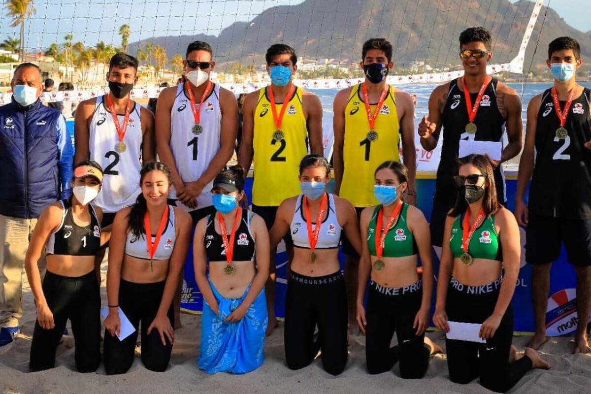 Oro y plata para sonorenses en Tour Nacional de Volibol de Playa