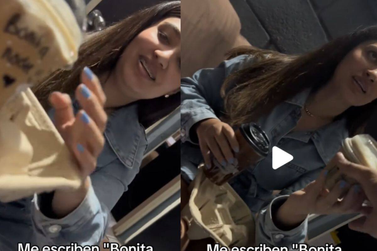 Le escriben “bonita noche” en el café y su esposa se molestó