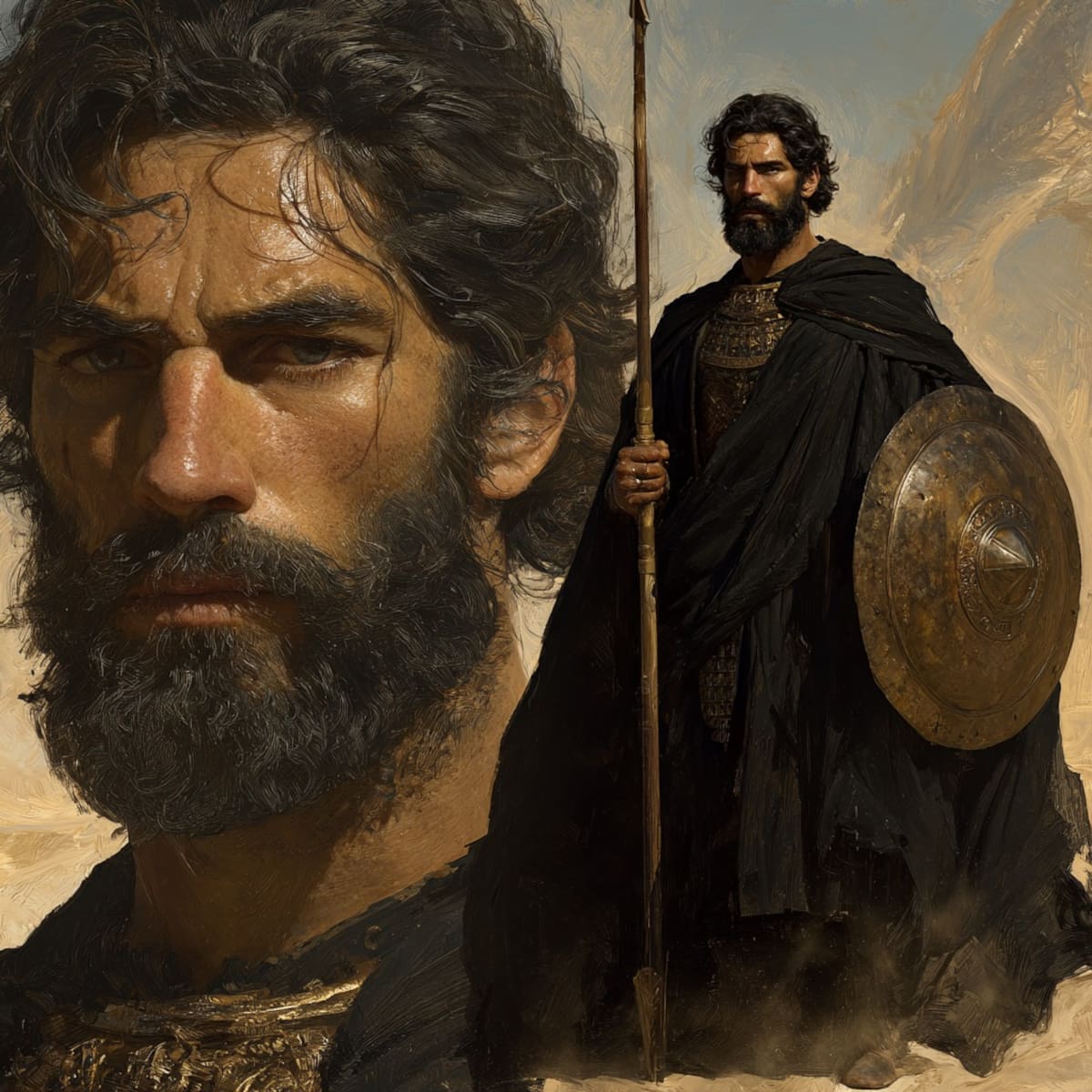 Rey Saúl / Imagen tomada de Midjourney.