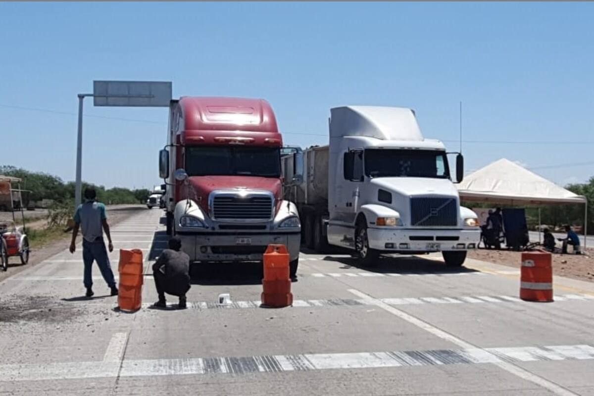 Conscientes transportistas de los efectos del paro programado ante bloqueos Yaquis