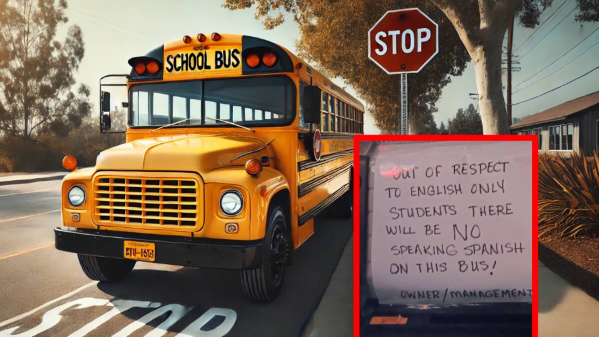 Conductor de autobús escolar en Estados Unidos prohíbe hablar español y desata una ola de indignación, terminan suspendiéndolo