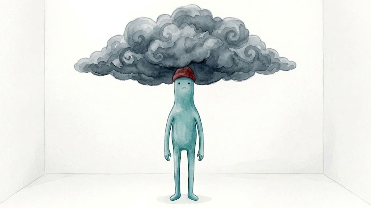 Los pensamientos catastróficos pueden sentirse muy reales, aunque la situación que representan solamente exista como una posibilidad en la mente. Foto: Generada con IA