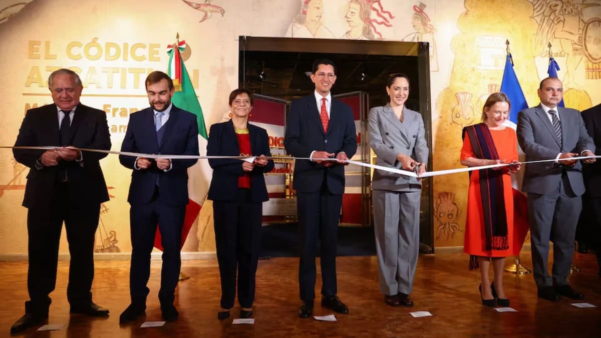 El Códice Azcatitlán regresó temporalmente a México después de 186 años fuera del país y permanecerá en exhibición hasta el 6 de diciembre de 2026. REUTERS