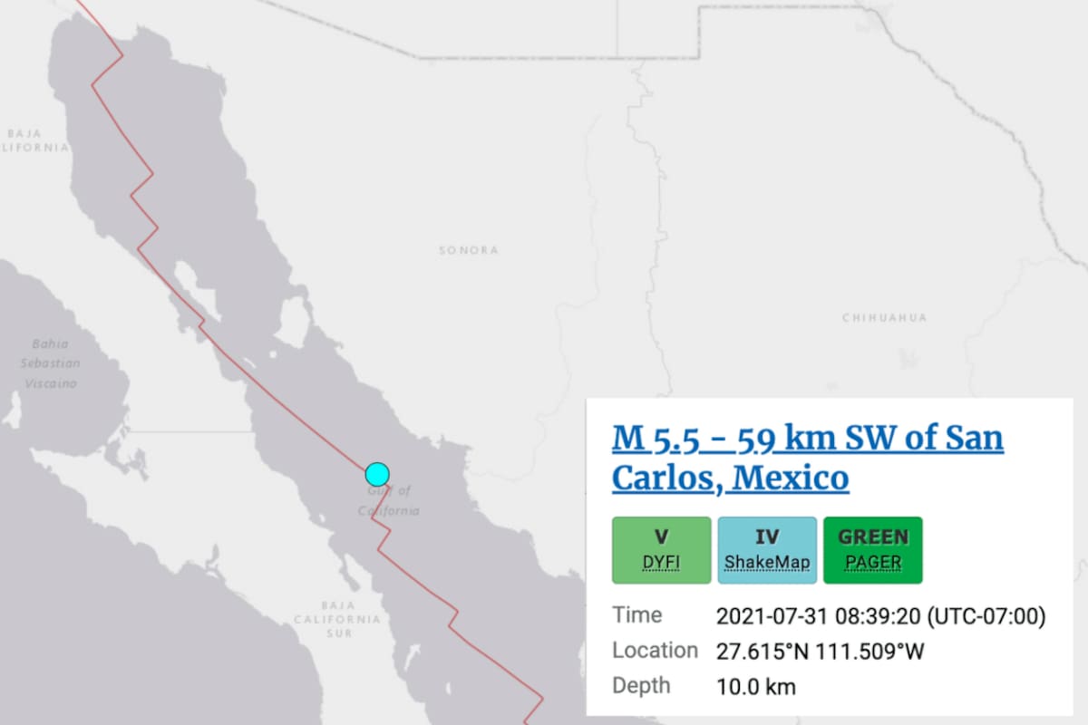 Temblor en Sonora: Hermosillo, Guaymas, Empalme y San Carlos lo resienten