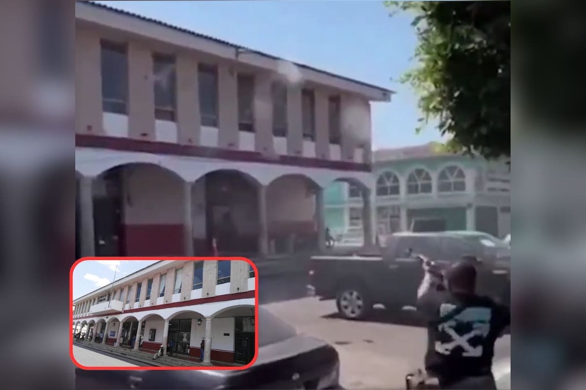 VIDEO: Atacan a balazos la Presidencia Municipal de Jiquilpan en de ola violenta en Michoacán por muerte de El Mencho