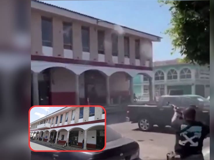 VIDEO: Atacan a balazos la Presidencia Municipal de Jiquilpan en de ola violenta en Michoacán por muerte de El Mencho