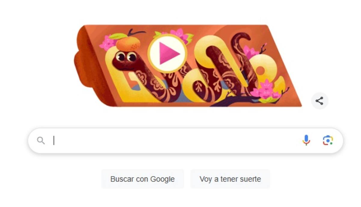 Año Nuevo Chino 2025: Google celebra el inicio del Año de la Serpiente en su doodle de hoy