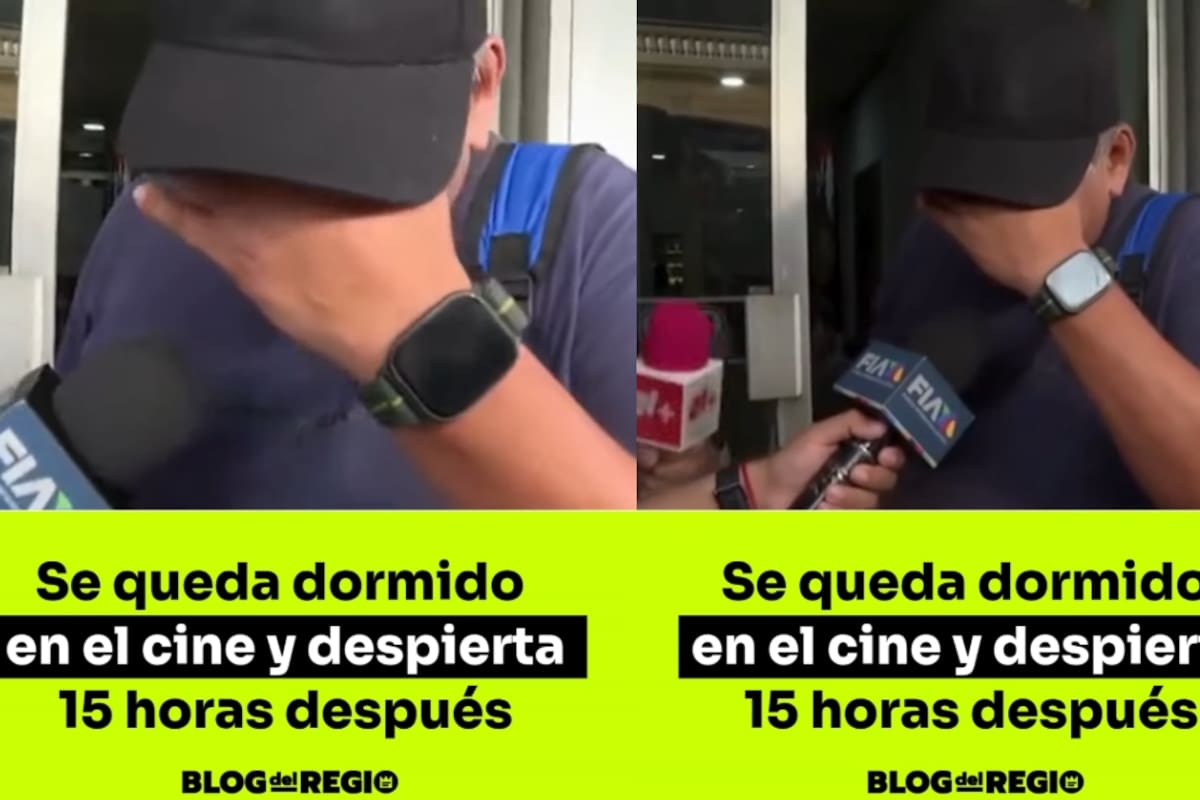 “Despertó 15 horas después y hasta lo entrevistaron” Hombre se queda dormido durante una función de cine y despierta completamente confundido al día siguiente, convirtiéndose en tema de conversación en redes sociales