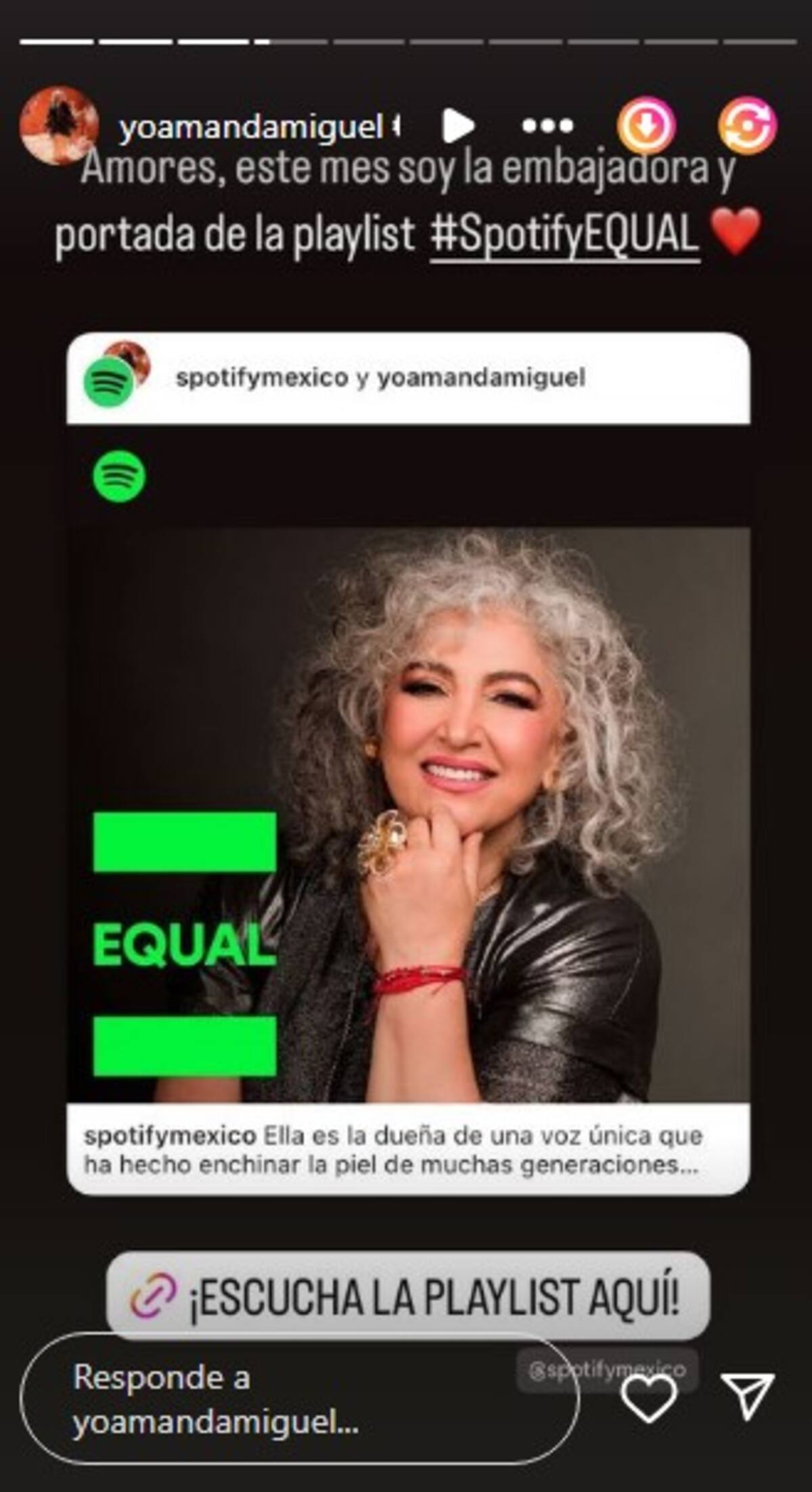 Amanda Miguel embajadora EQUAL de junio