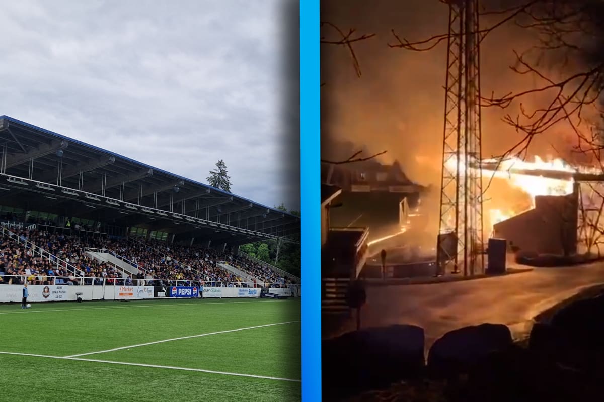 VIDEO: Adolescentes incendian estadio de futbol en Finlandia