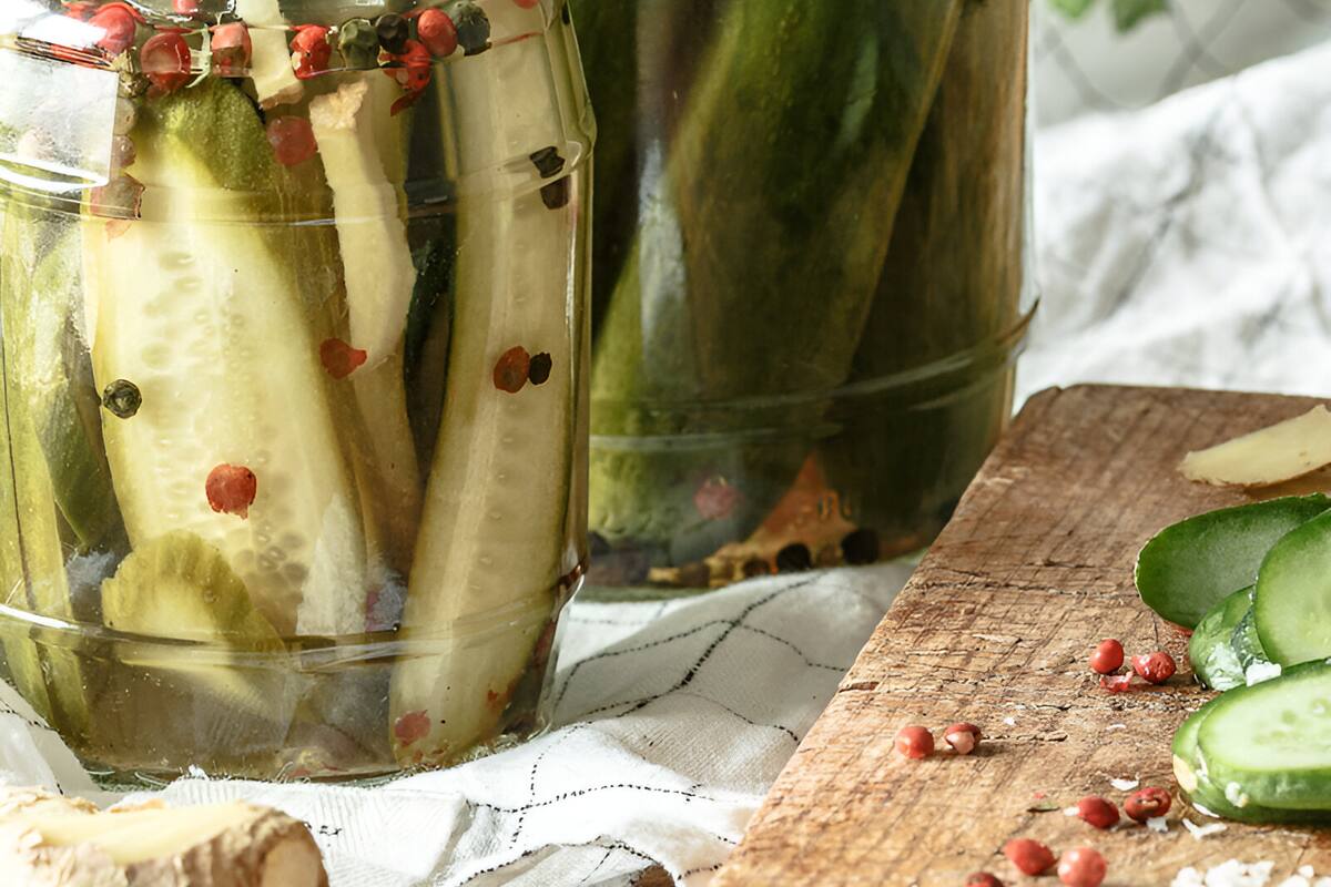 Pepinillos caseros en 5 minutos
