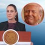 Donald Trump se burla de Claudia Sheinbaum imitando su voz mientras habla de la polémica sobre llamar “Golfo de América” al Golfo de México