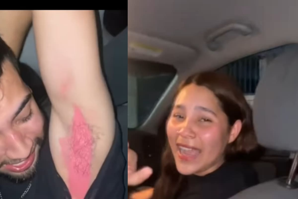 Joven se convirtió en el centro de risas de la noche al confundir un blush portátil con un desodorante, ¡y terminó con las axilas color rosa!